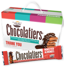 Load image into Gallery viewer, Chocolatiers 1.3oz Fundraising 60 Count Carrier Box (Pack of 4)